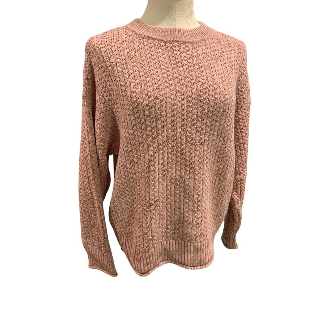 Small Universal Thread Womens Sweater Knit Pullover Dusty Rose Pink